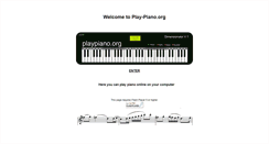 Desktop Screenshot of play-piano.org